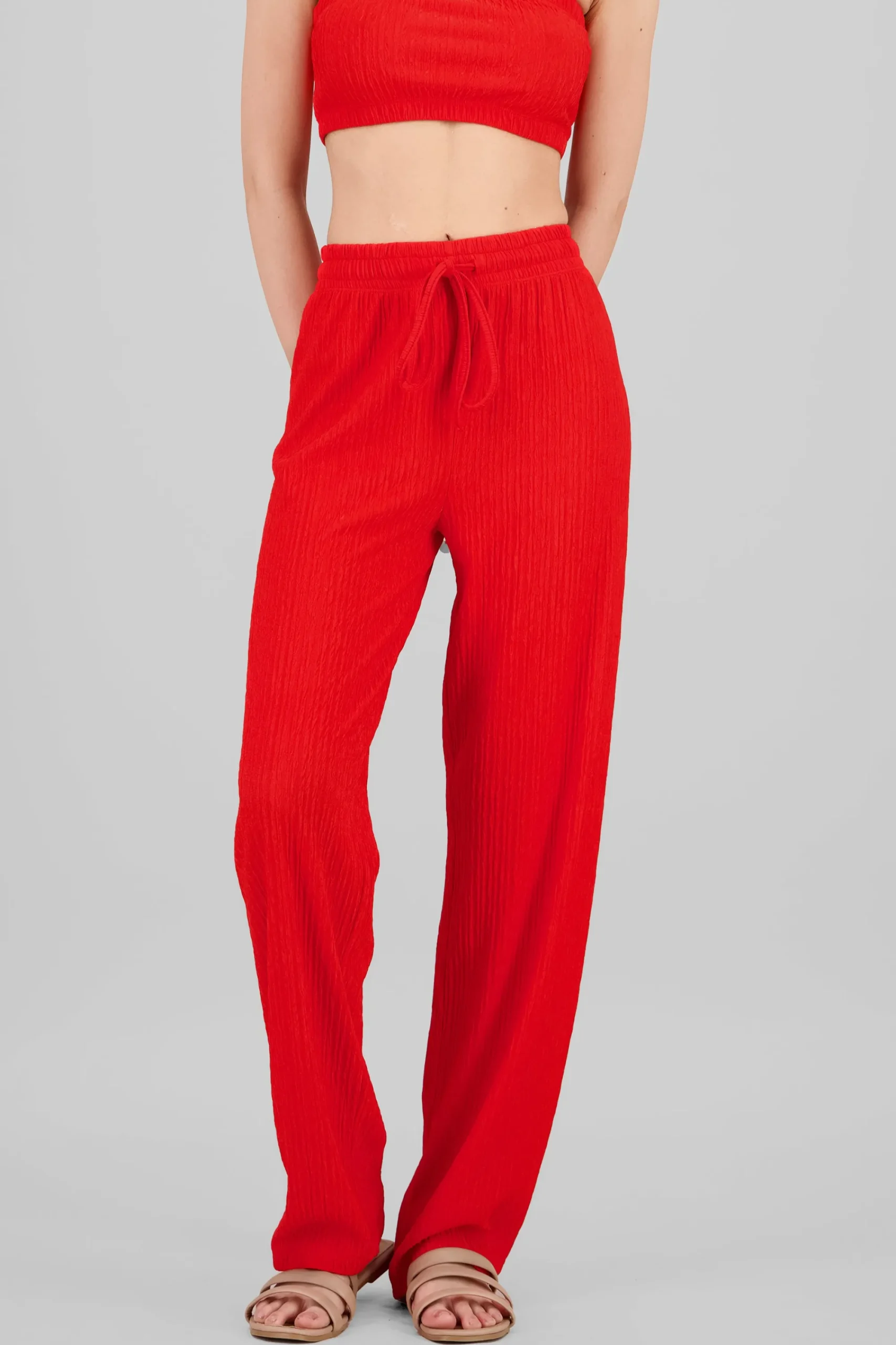 Shasa Wide leg textured pants