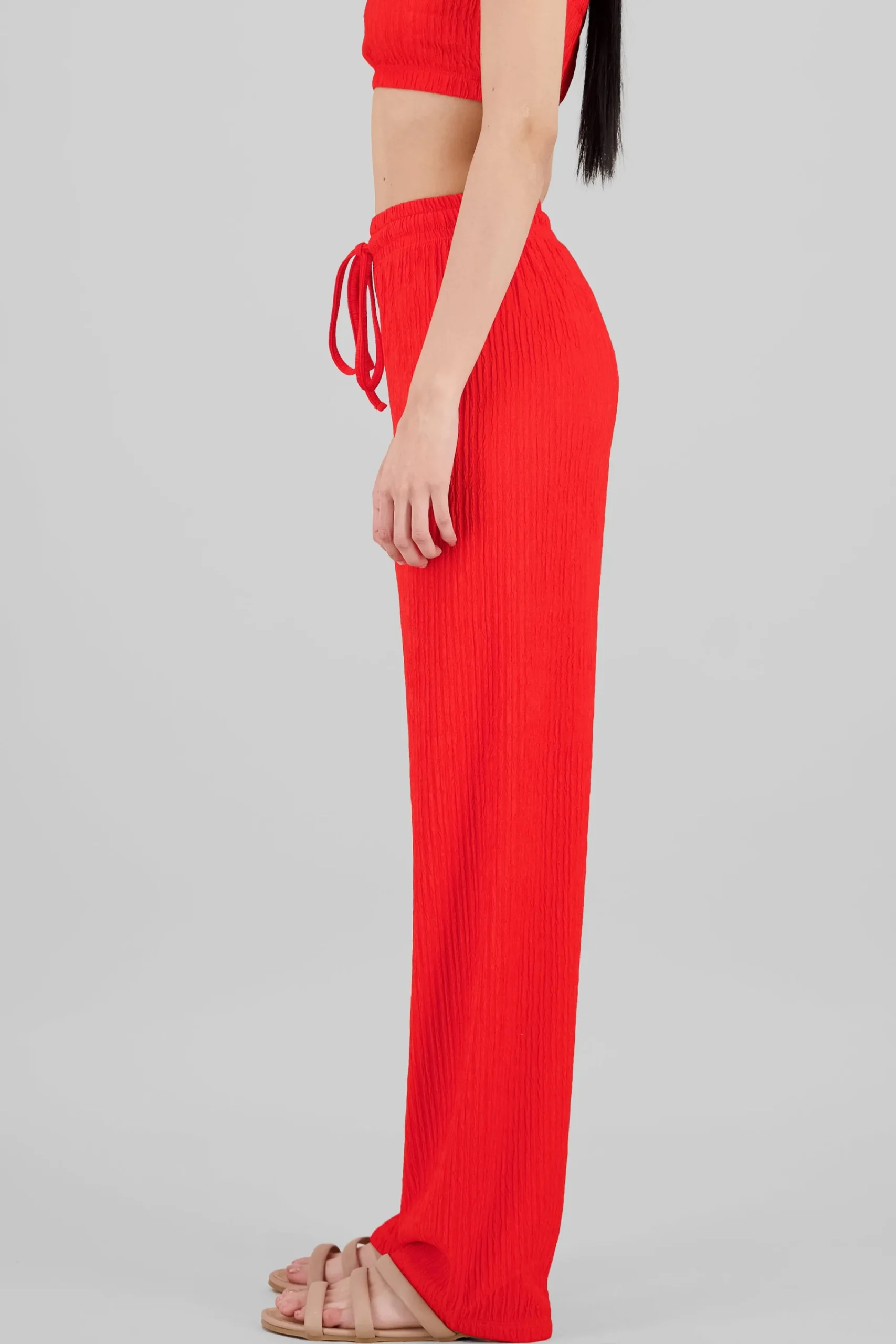 Shasa Wide leg textured pants