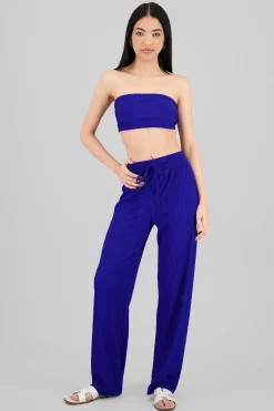 Shasa Wide leg textured pants