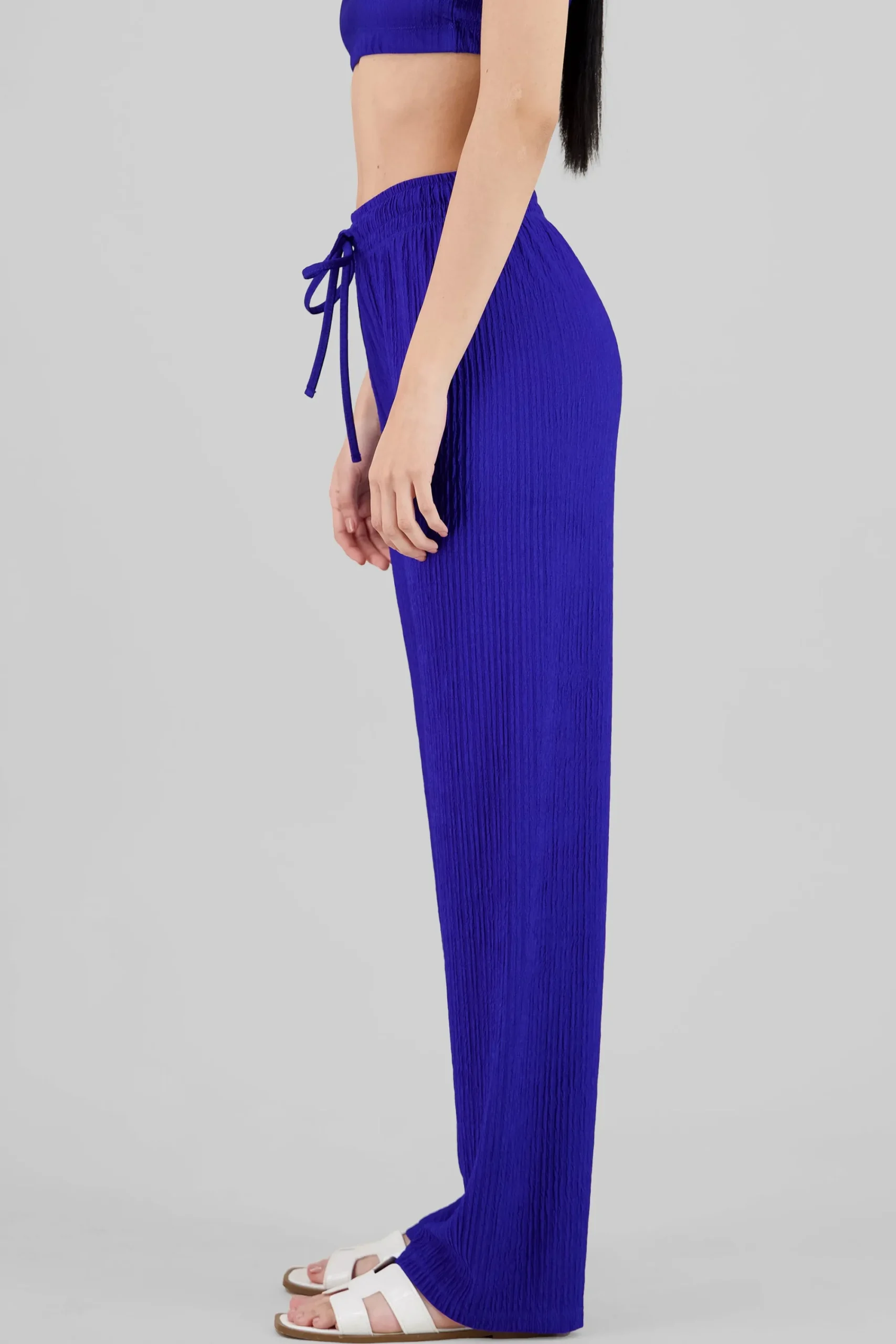 Shasa Wide leg textured pants