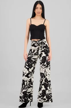 Shasa Wide Leg Tropical Pants