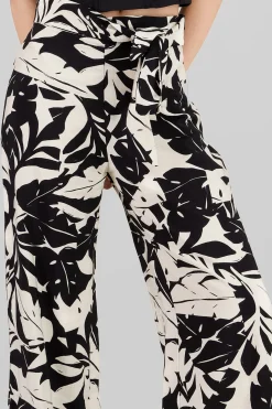 Shasa Wide Leg Tropical Pants