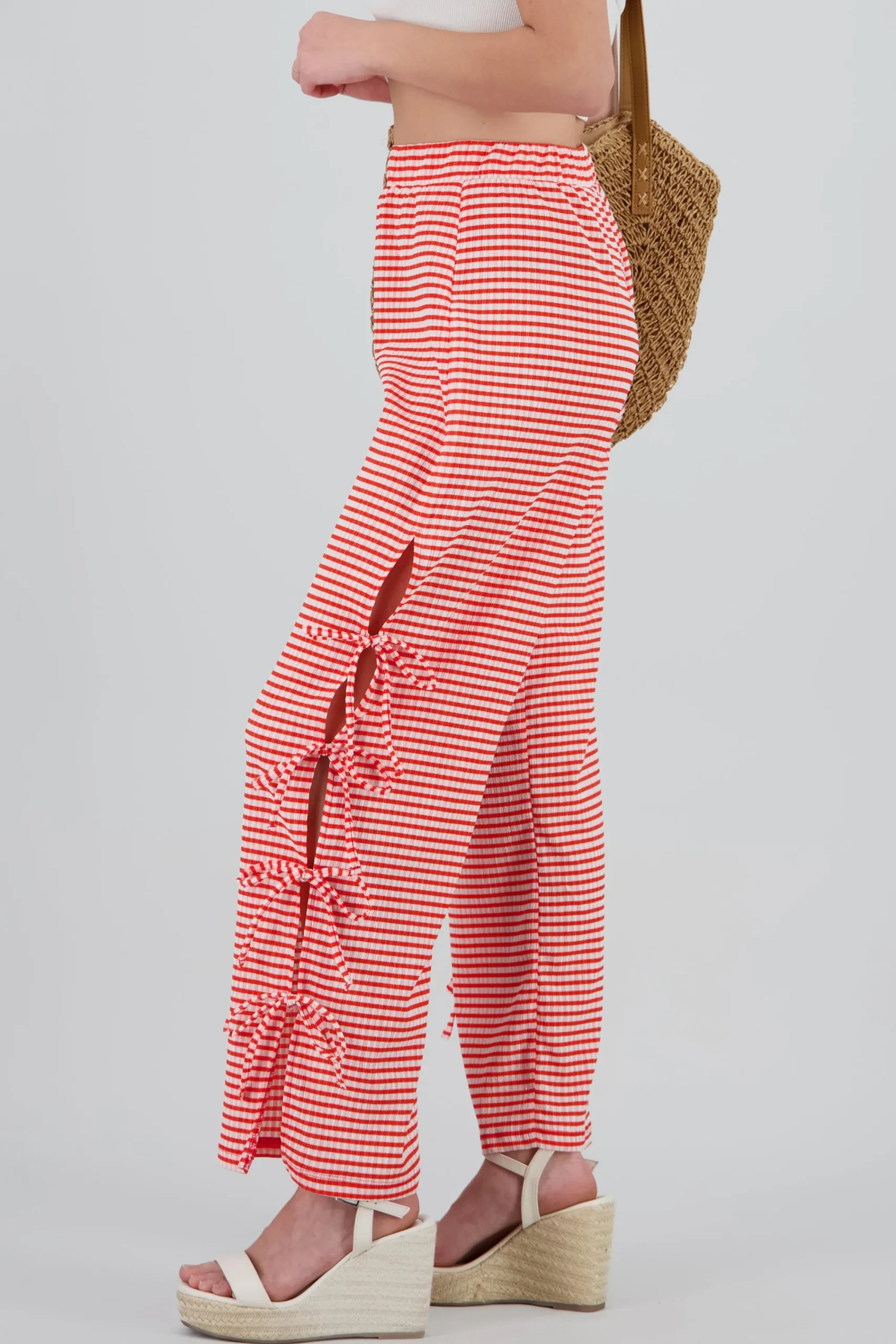 Shasa Wide Pants with Bow Detail