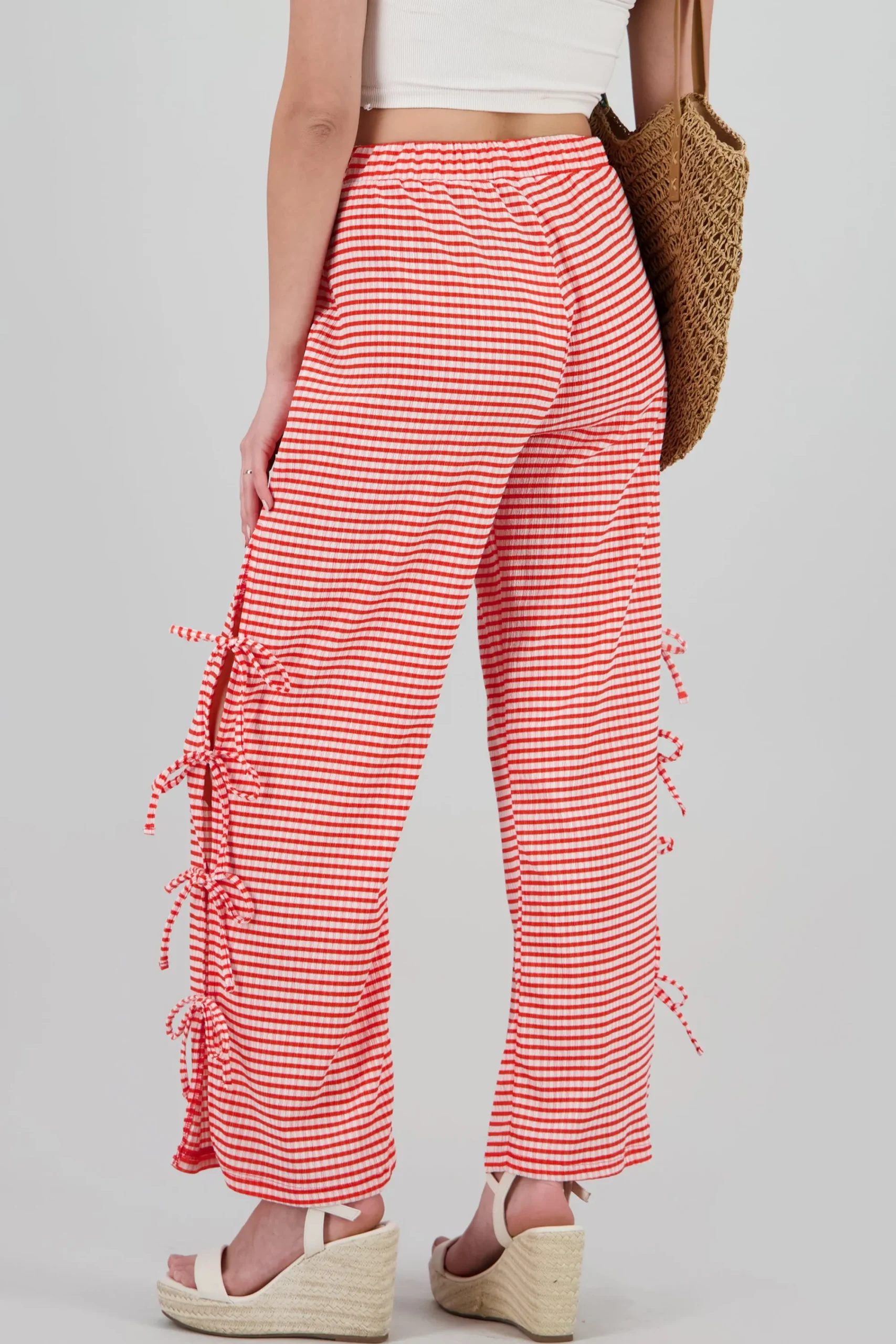 Shasa Wide Pants with Bow Detail