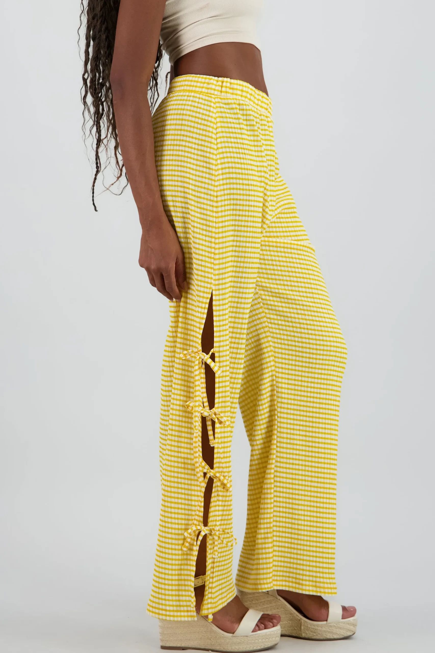 Shasa Wide Pants with Bow Detail