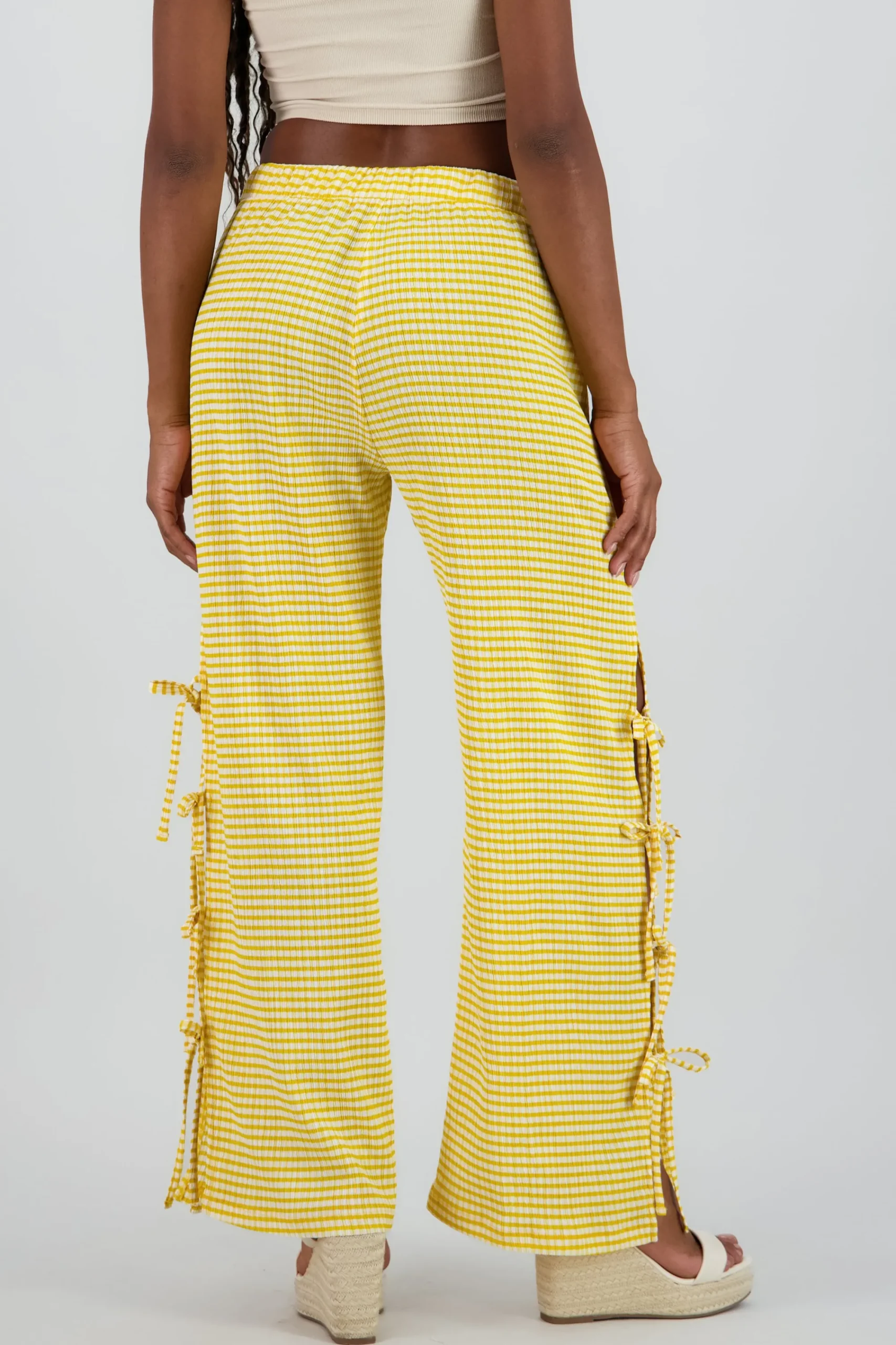 Shasa Wide Pants with Bow Detail