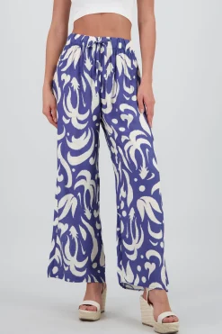 Shasa Wide Pants with Elastic Waistband