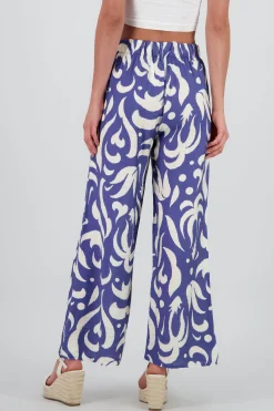 Shasa Wide Pants with Elastic Waistband