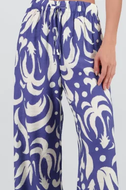 Shasa Wide Pants with Elastic Waistband