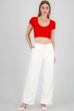 Shasa Wide Solid Pants