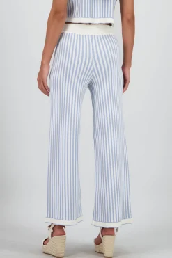 Shasa Wide Striped Knit Pants