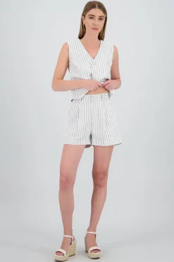 Shasa Wide Striped Shorts