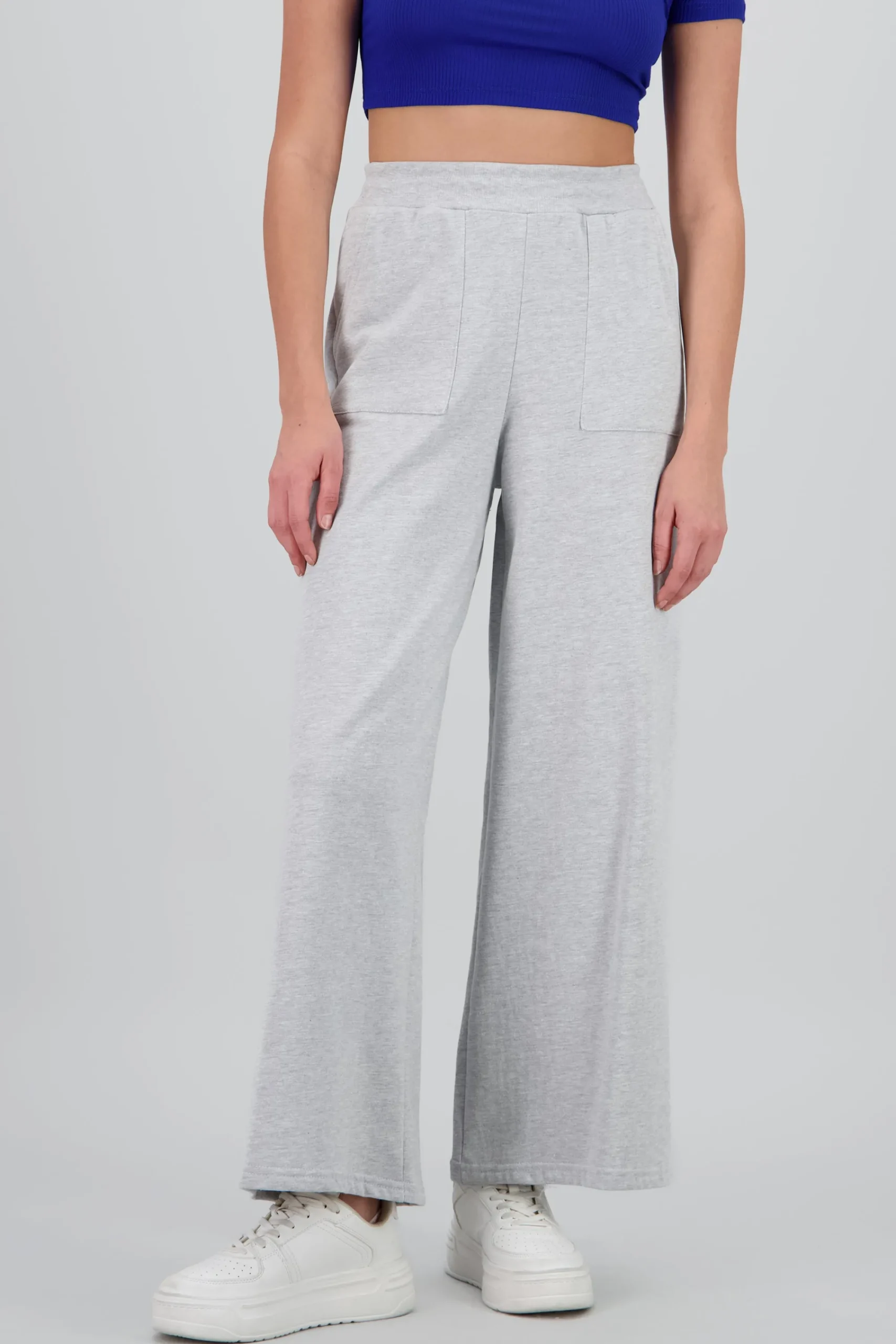Shasa Wide Sweatpants with Elastic Waist