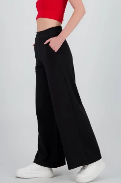 Shasa Wide Sweatpants with Elastic Waist