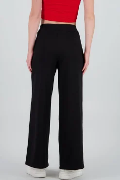 Shasa Wide Sweatpants with Elastic Waist