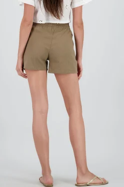 Shasa Wide Waistband and Detail Shorts