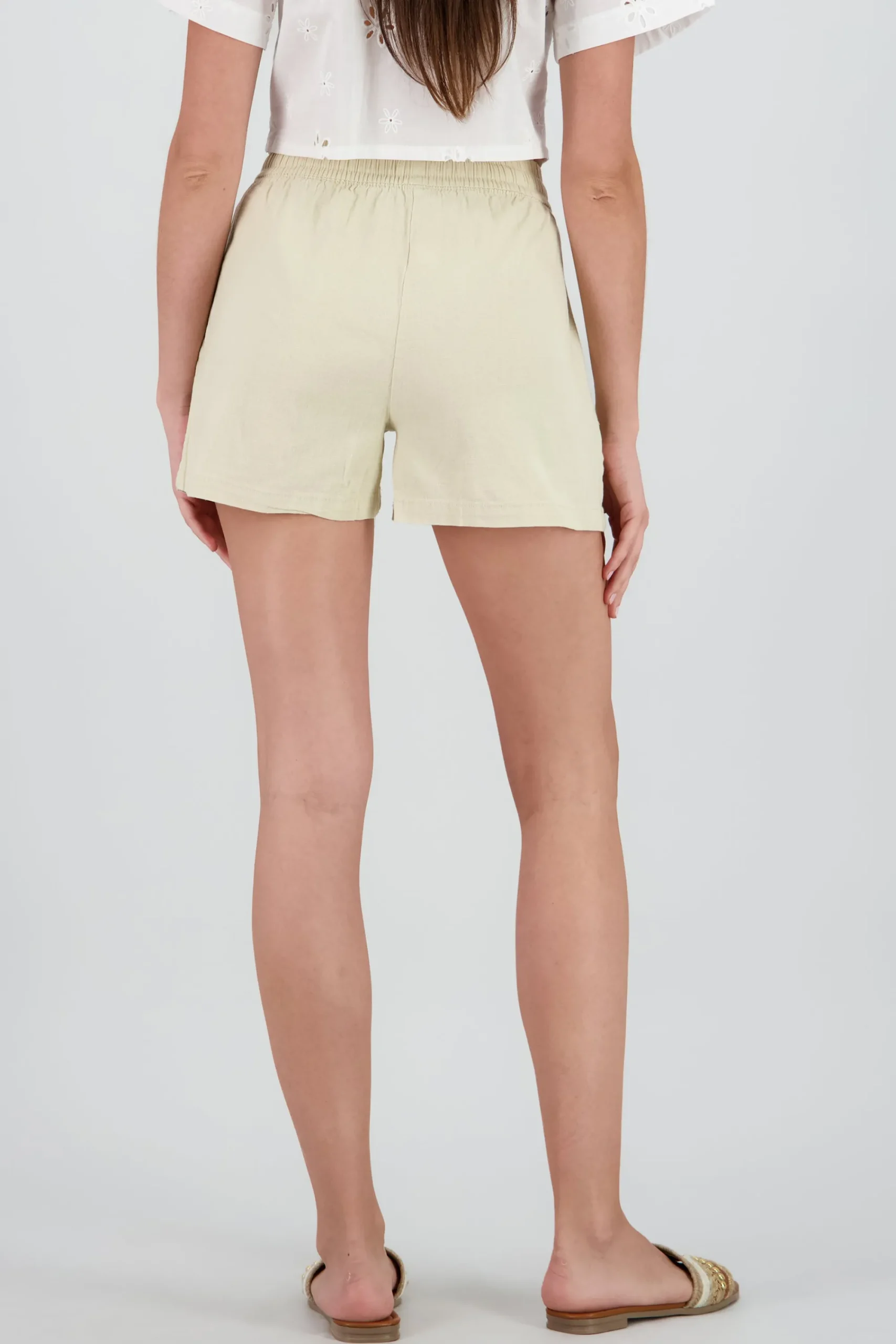 Shasa Wide Waistband and Detail Shorts