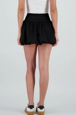 Shasa Wide Waistband Detail Mini Skirt