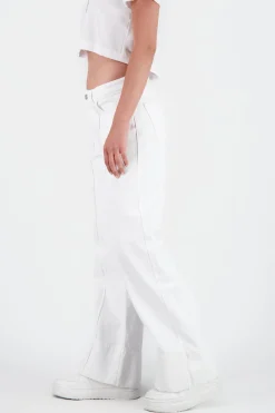 Shasa Wide-leg Jeans with Cut