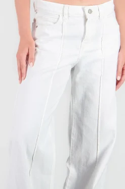 Shasa Wide-leg Jeans with Cut