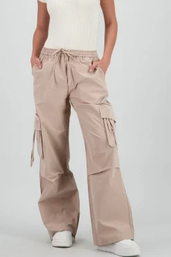 Shasa Wide-Leg Pants with Pocket and Tie Detail
