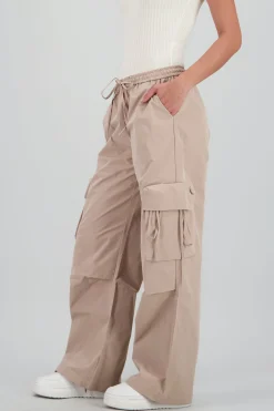 Shasa Wide-Leg Pants with Pocket and Tie Detail