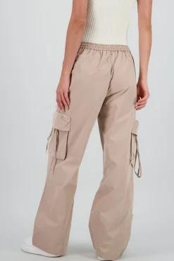 Shasa Wide-Leg Pants with Pocket and Tie Detail