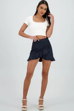 Shasa Wrap Mini Skirt