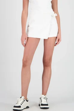 Shasa Wrap Skort with Buckle Detail