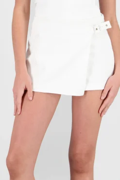 Shasa Wrap Skort with Buckle Detail
