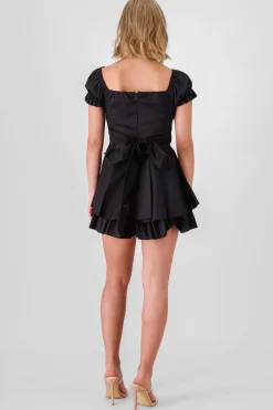 Shasa Wrinkled Bustier Mini Dress