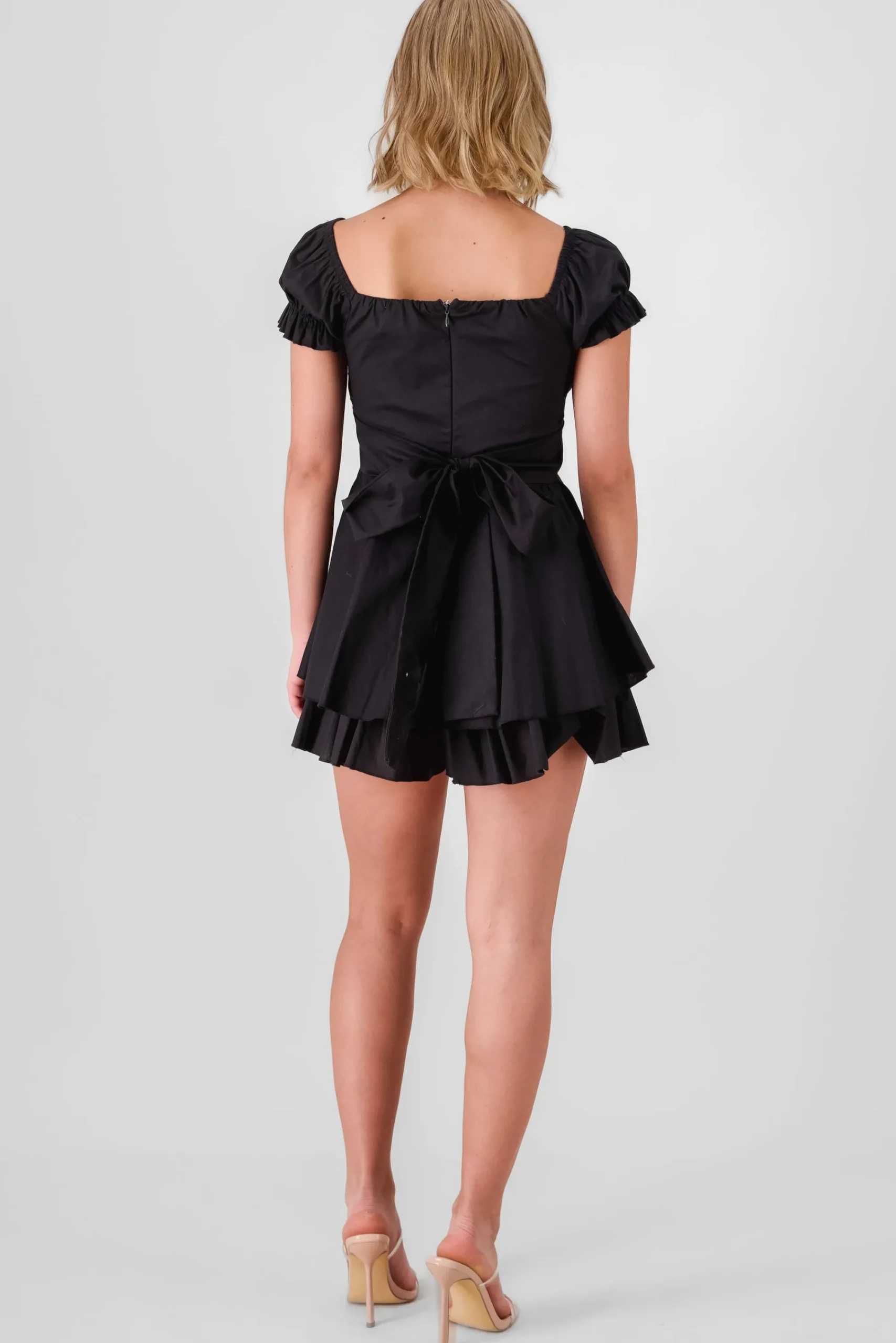 Shasa Wrinkled Bustier Mini Dress