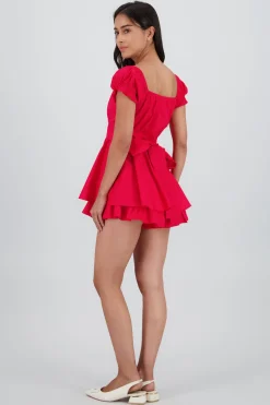 Shasa Wrinkled Bustier Mini Dress