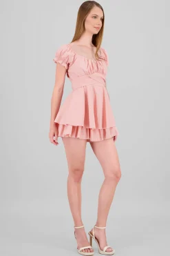Shasa Wrinkled Bustier Mini Dress