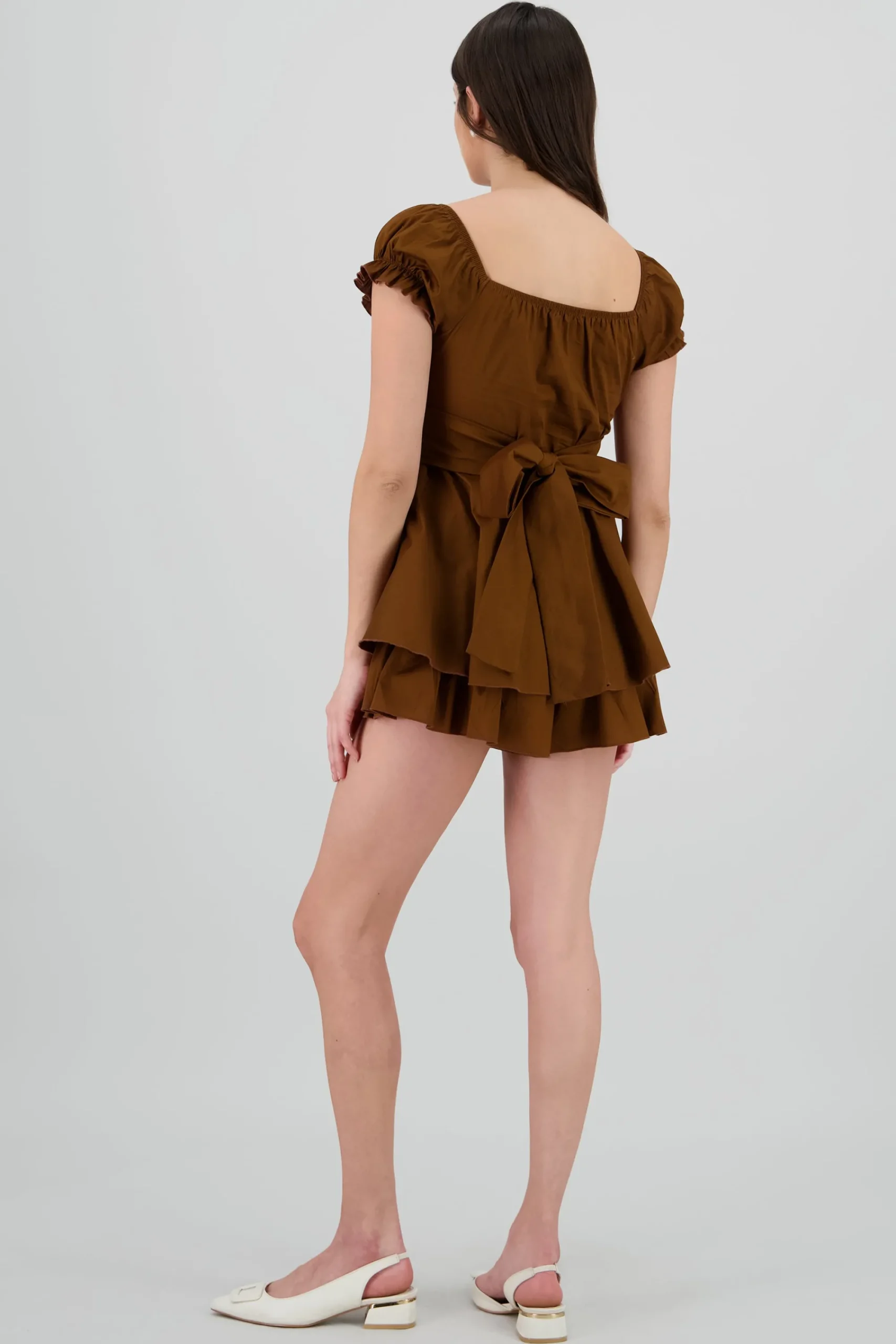 Shasa Wrinkled Bustier Mini Dress