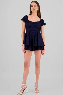 Shasa Wrinkled Bustier Mini Dress