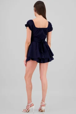 Shasa Wrinkled Bustier Mini Dress