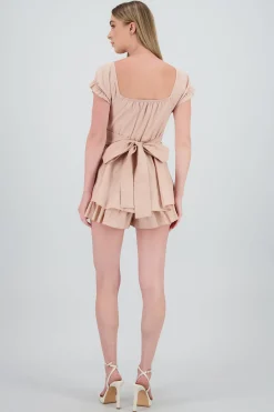 Shasa Wrinkled Bustier Mini Dress