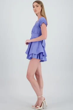 Shasa Wrinkled Bustier Mini Dress