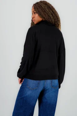 Shasa Zip Detail Kangaroo Pocket Hoodie