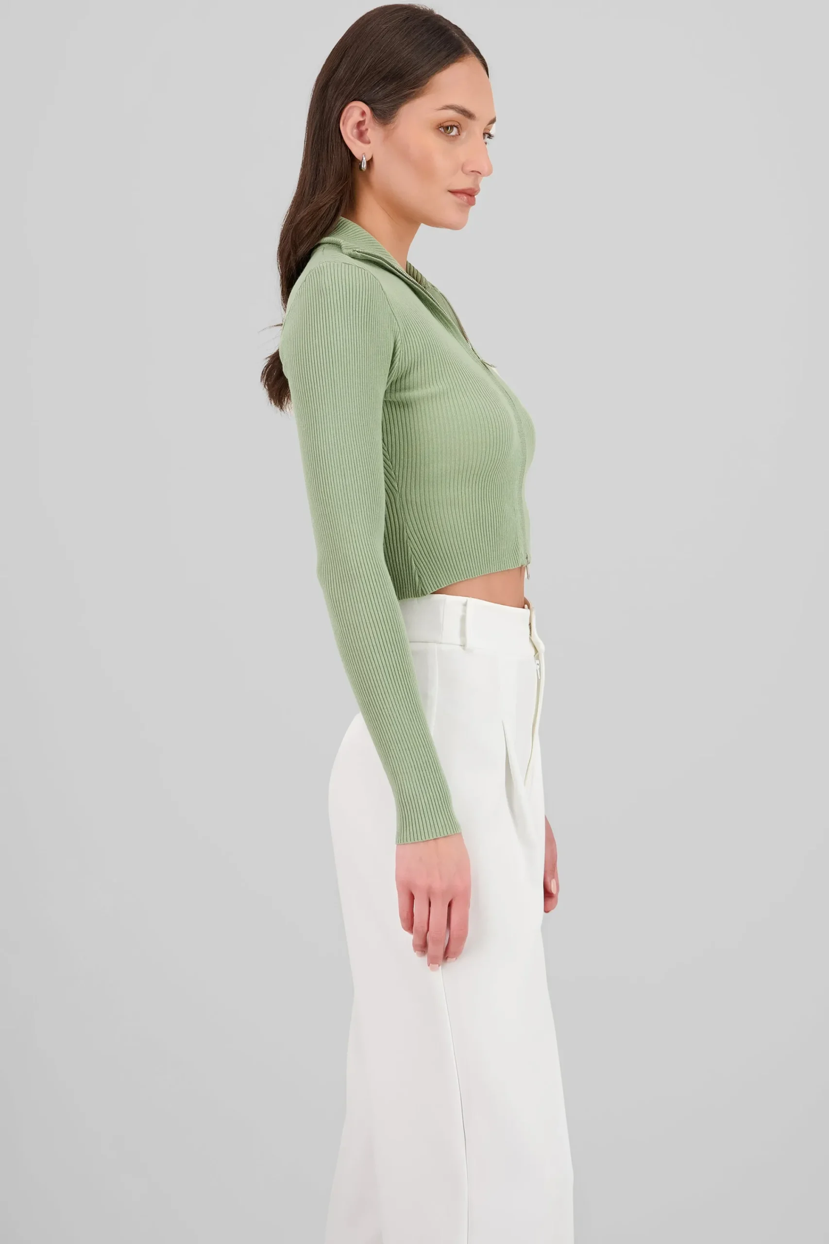 Shasa Zip-Up Sweater
